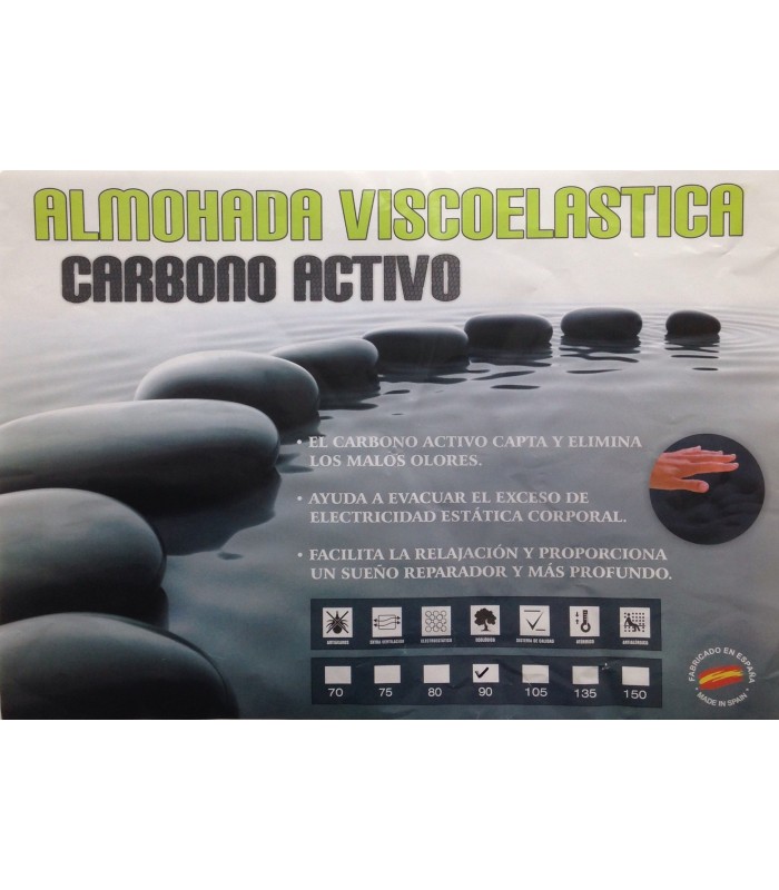 Almohada carbono activo hotsell