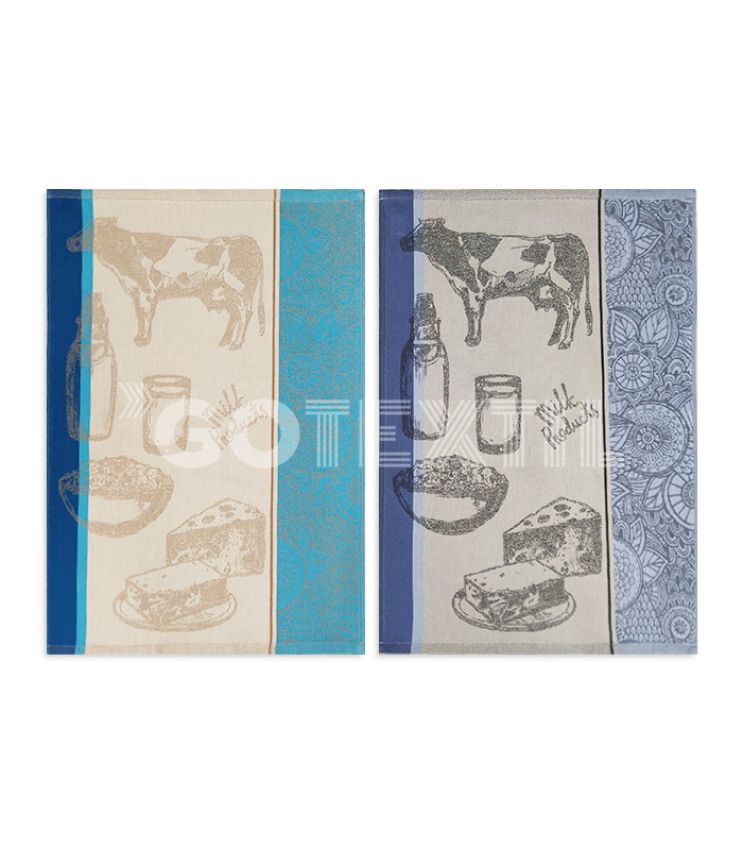 GOTEXTIL | TROVADOR | Pack 2 Paños de Cocina Sarga MILK 111