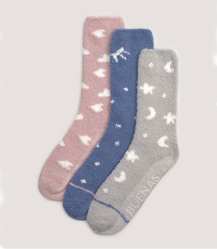 GOTEXTIL | PACK 3 CALCETINES FRANELA ANTIDESLIZANTES 12796 YSABEL MORA