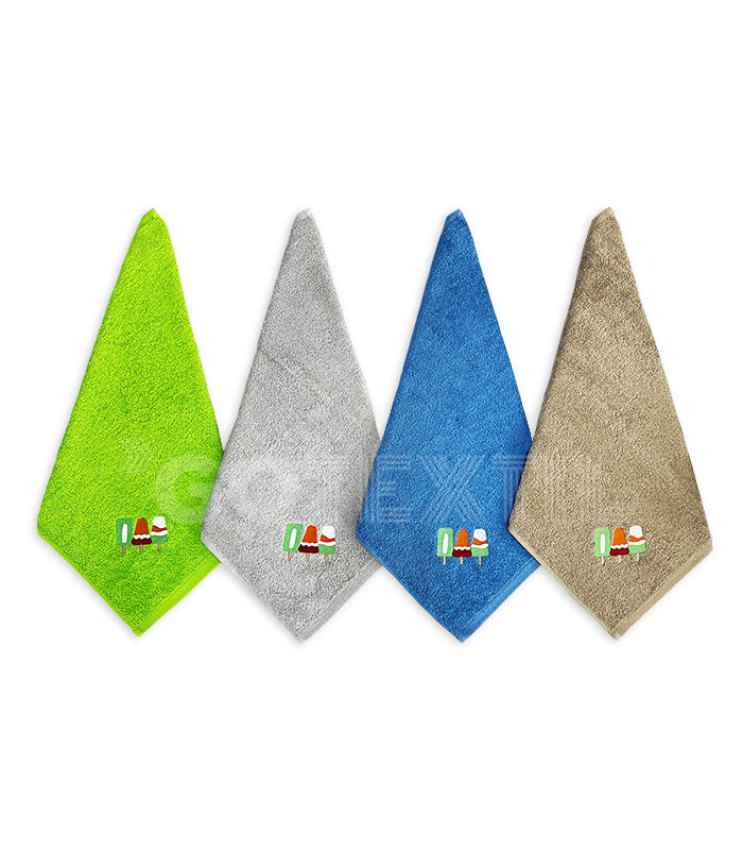 GOTEXTIL | PAÑOS COCINA BORDADOS SORBETE FIOTEX PACK 4