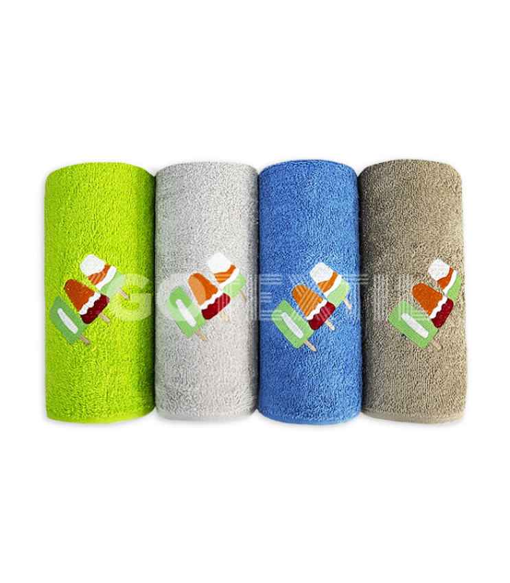 GOTEXTIL | PAÑOS COCINA BORDADOS SORBETE FIOTEX PACK 4