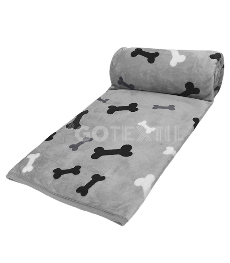 GOTEXTIL | MANTA PLAID MASCOTAS HUESOS 42129 BH TEXTIL