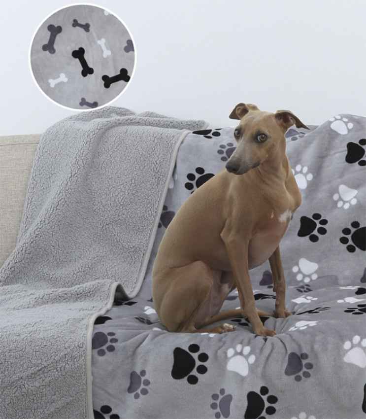 GOTEXTIL | MANTA PLAID MASCOTAS HUESOS 42129 BH TEXTIL