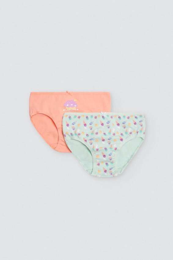 GOTEXTIL | PACK 2 GRAGUITAS NIÑA ALGODÓN ESTAMPADAS CUPCAKE 18428 YSABEL MORA