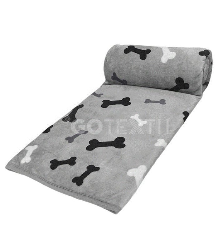 GOTEXTIL | Manta Plaid Mascotas HUESOS 42129 BH TEXTIL