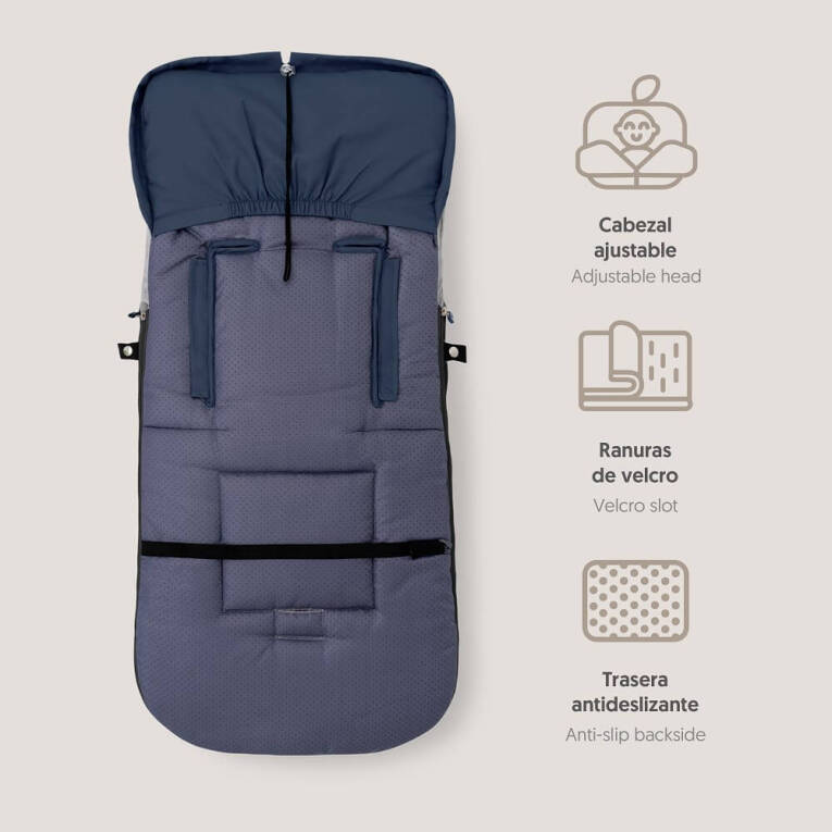 GOTEXTIL | Saco Universal Silla de Paseo Interbaby 10024 Marino – Impermeable, Transpirable y Elegante