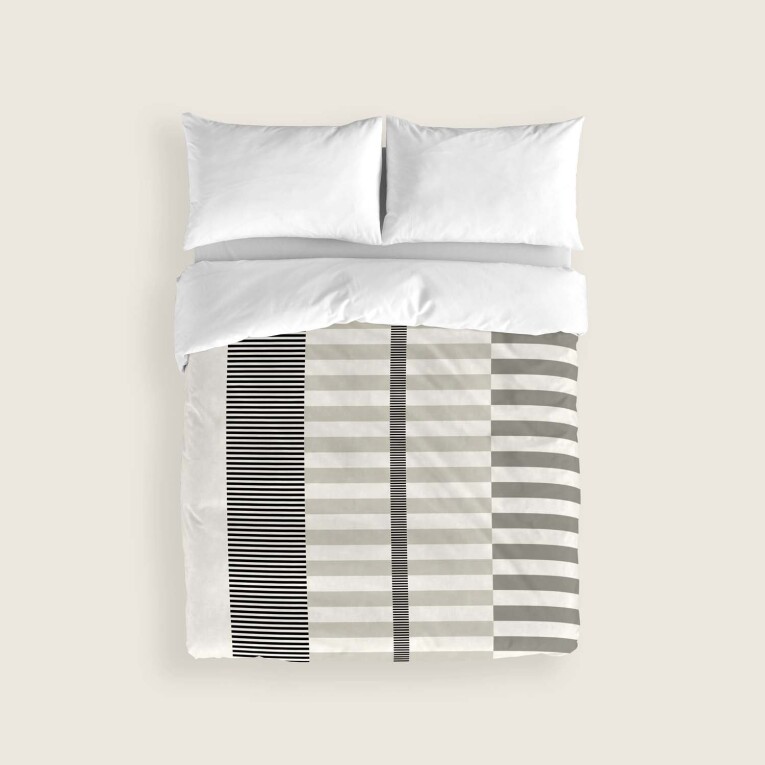 GOTEXTIL | Funda Nórdica ROBERT Naturals – Diseño minimalista a rayas en algodón 100%