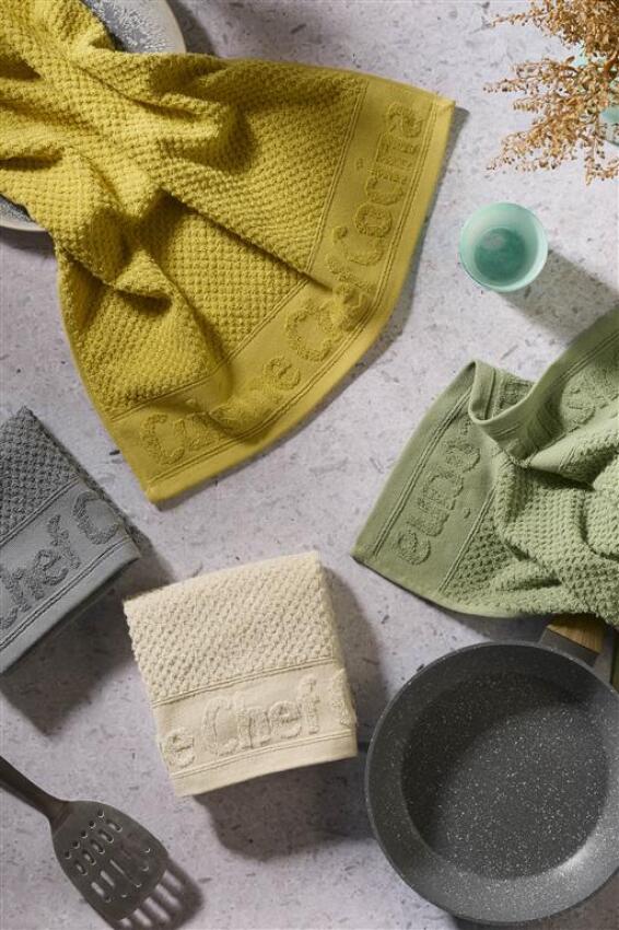 GOTEXTIL | Pack 4 Paños de Cocina Chef Atenas Algodón 400gr