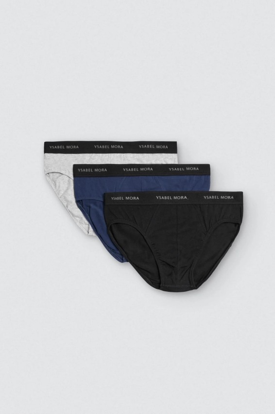 GOTEXTIL | Pack 3 slips básicos algodón Ysabel Mora 20159