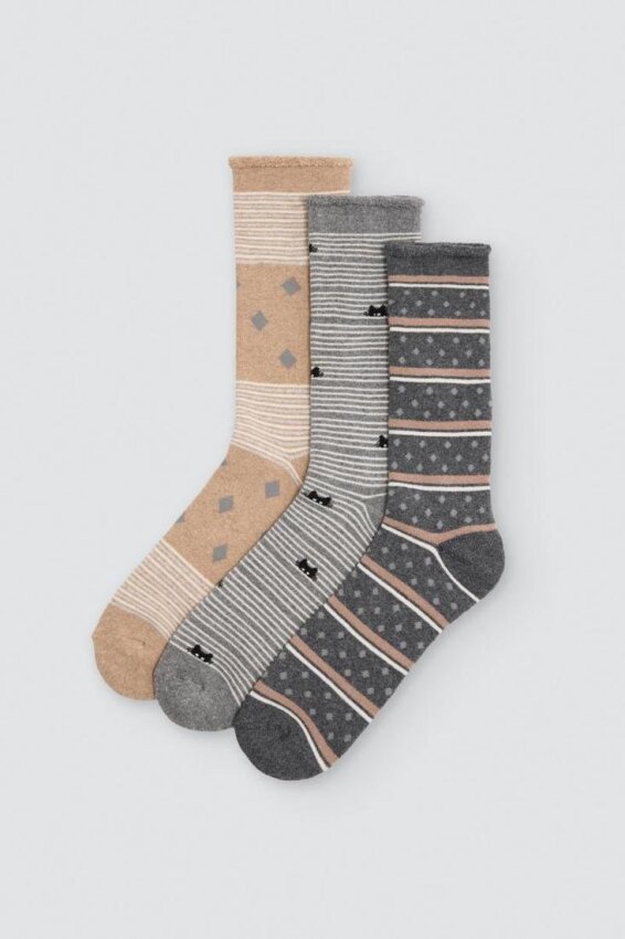 GOTEXTIL | Pack 3 Calcetines Térmicos Mujer Sin Puño Ysabel Mora 12119