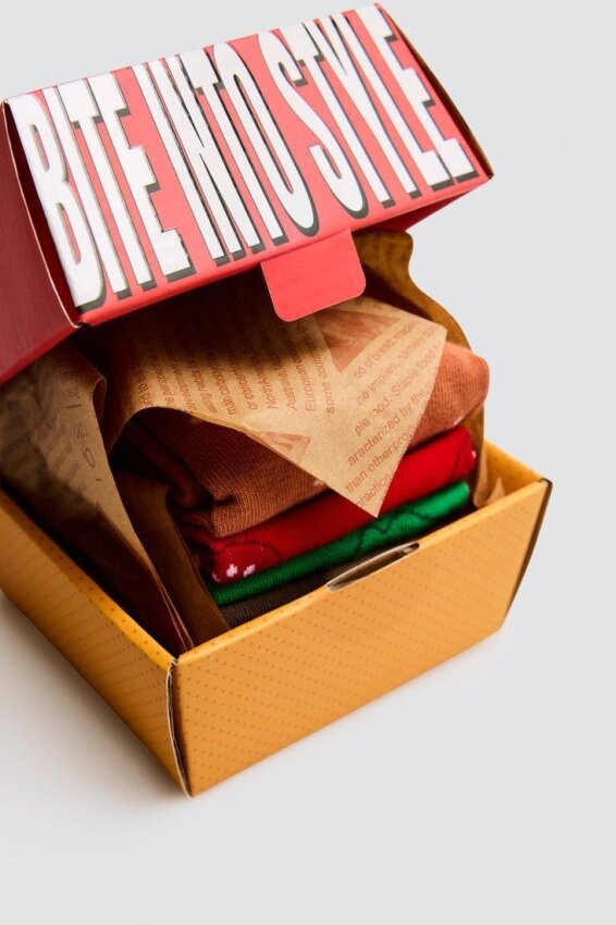 GOTEXTIL | Pack 3 Calcetines Hamburguesa Ysabel Mora 17501 Sock Burger