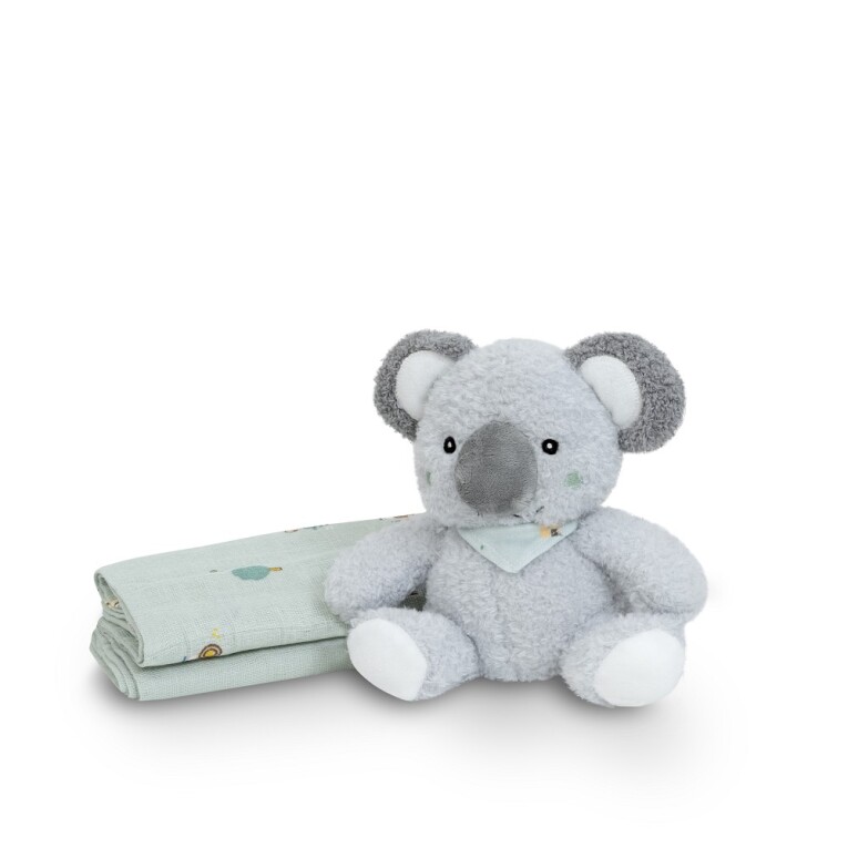 GOTEXTIL | Set Peluche Koala + 2 Gasas Algodón KOALA009 Interbaby