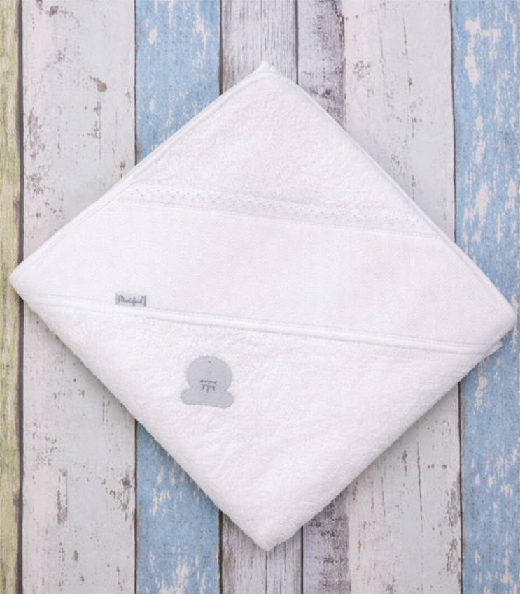 GOTEXTIL | Capa Baño Bebé Bordar Punto Cruz Martifanel — 100x100 cm, 100% algodón