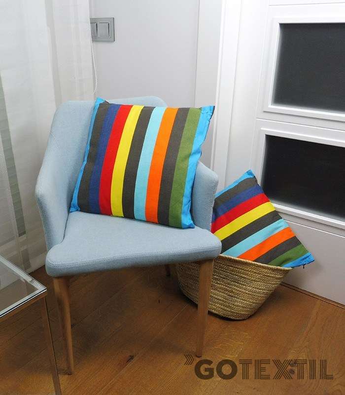 GOTEXTIL | Cojín SICILIA Loneta de rayas Algodón 100%