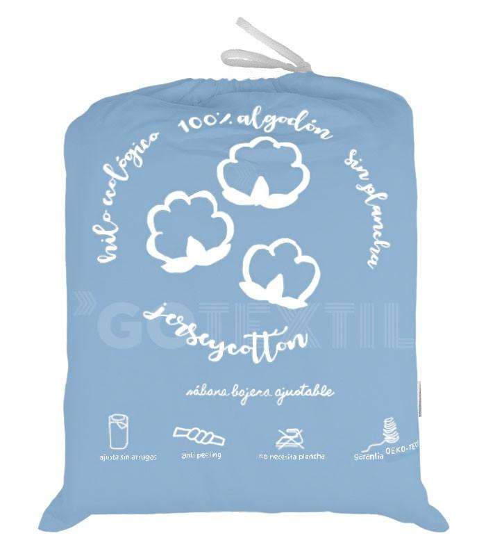 GOTEXTIL | Sábana Bajera Ajustable 932 JERSEY Algodón Ecológico Atenas