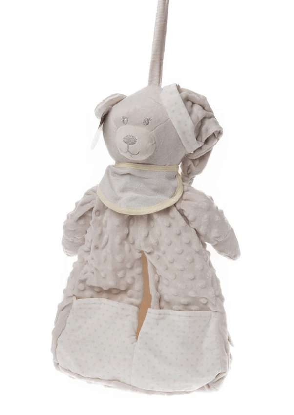 GOTEXTIL | GUARDA PAÑALES CON BABERO DE PANAMÁ PARA BORDAR PUNTO DE CRUZ OSITO TOPITOS 10332 GAMBERRITOS