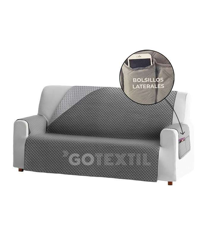 GOTEXTIL | FUNDA CUBRE SOFÁ REVERSIBLE CON BOLSILLOS HOME SECRET