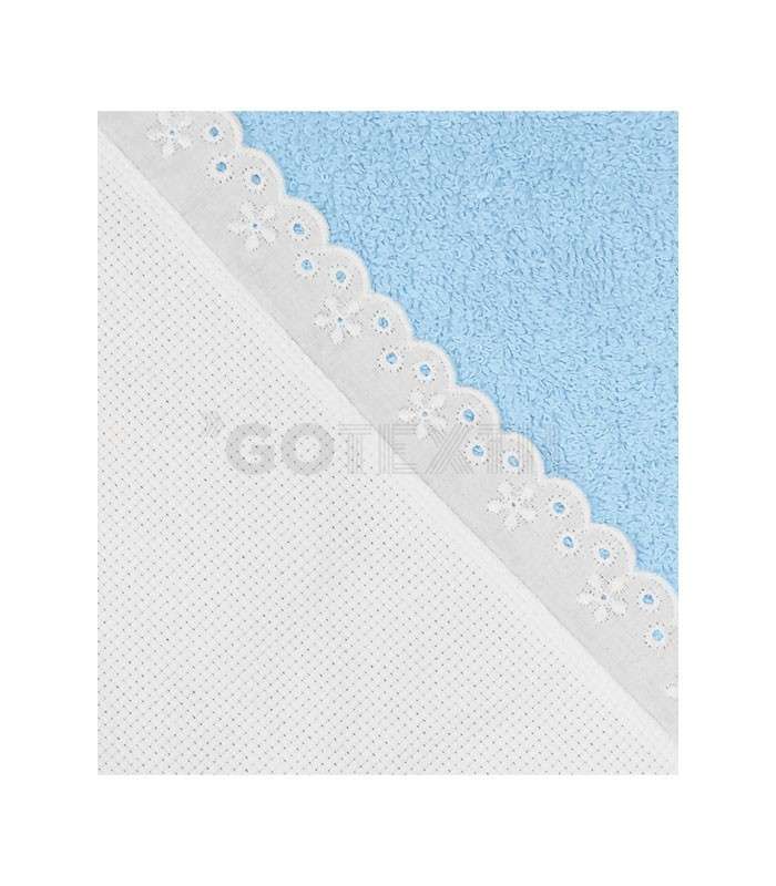 GOTEXTIL | CAPA DE BAÑO BEBÉ CON PANAMÁ PARA BORDAR PUNTO DE CRUZ VIDAL HOME