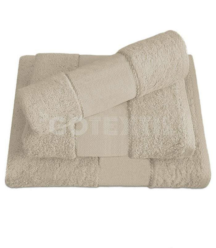 GOTEXTIL | Juego de Toallas TROVADOR 601 con Cenefa PANAMÁ para Bordar a Punto de Cruz – 100% Algodón, 500 g/m²