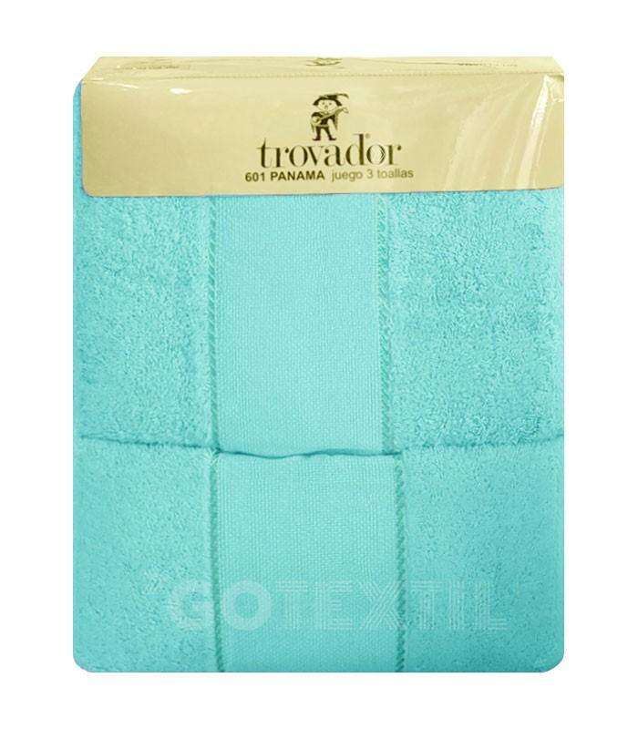 GOTEXTIL | JUEGO DE TOALLAS CON PANAMÁ PARA BORDAR A PUNTO DE CRUZ TROVADOR 601
