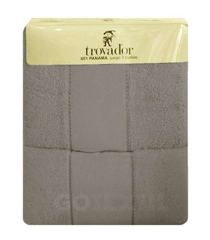 GOTEXTIL | JUEGO DE TOALLAS CON PANAMÁ PARA BORDAR A PUNTO DE CRUZ TROVADOR 601