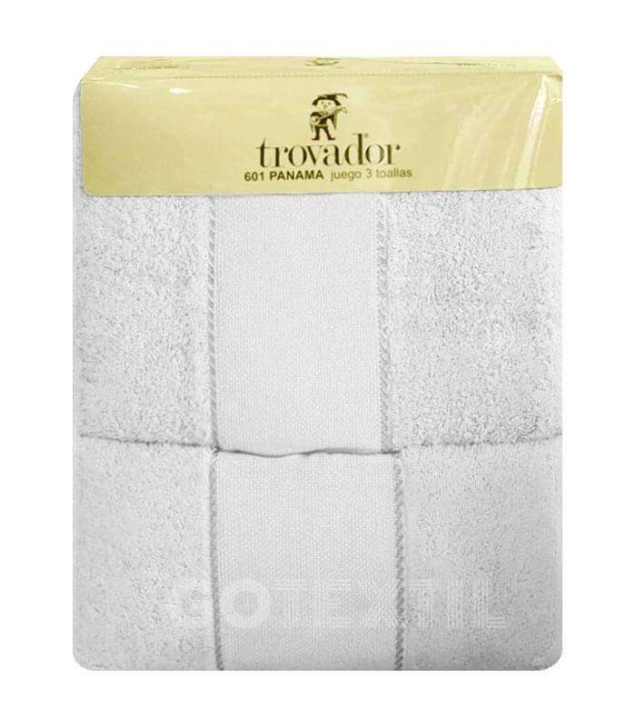 GOTEXTIL | JUEGO DE TOALLAS CON PANAMÁ PARA BORDAR A PUNTO DE CRUZ TROVADOR 601