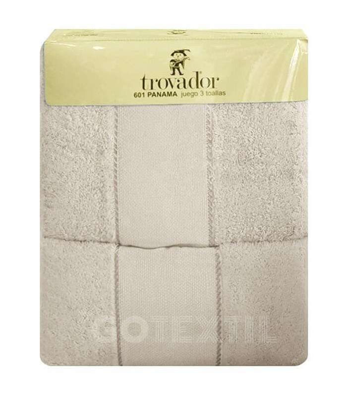 GOTEXTIL | JUEGO DE TOALLAS CON PANAMÁ PARA BORDAR A PUNTO DE CRUZ TROVADOR 601