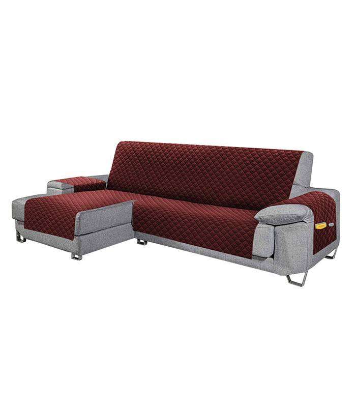 GOTEXTIL | Funda Cubre Sofá Chaise Longue Acolchado con Bolsillos