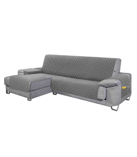 GOTEXTIL | Funda Cubre Sofá Chaise Longue Acolchado con Bolsillos