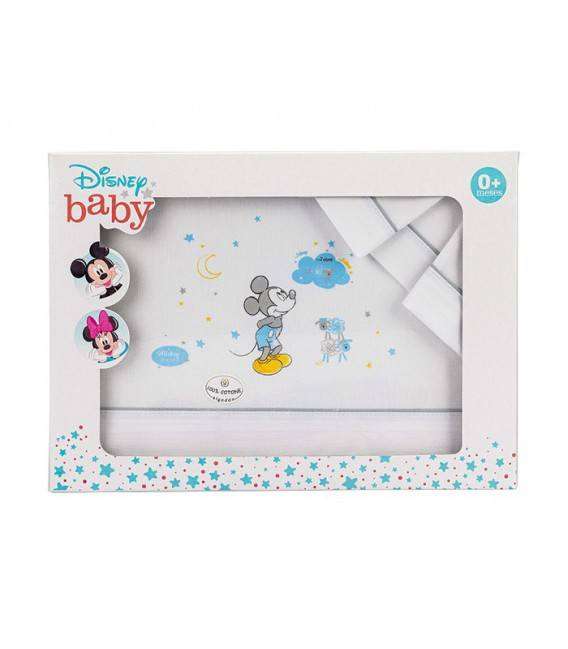 GOTEXTIL | Juego de Sabanas cuna MK003 MICKEY 100% Algodón DISNEY