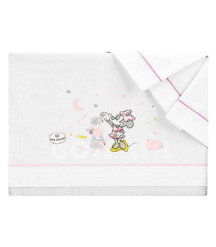 GOTEXTIL | Juego de Sabanas cuna MN003 MINNIE 100% Algodón DISNEY