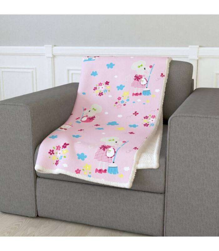 GOTEXTIL |  Manta Plaid Sedalina con Borreguillo modelo RATITA