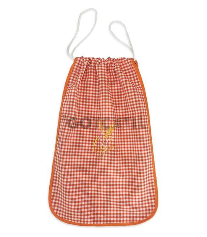 GOTEXTIL | Bolsa de Pan bordada cuadros vichy 