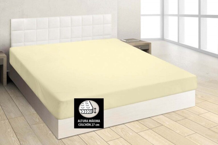 GOTEXTIL | Sábana Bajera Ajustable Burrito Blanco A7 Algodón/Poliéster
