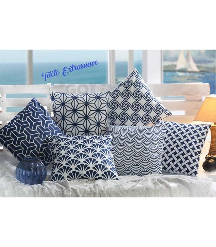 GOTEXTIL | Pack 6 Fundas de cojín 7420 45x45cm Ideal Textil