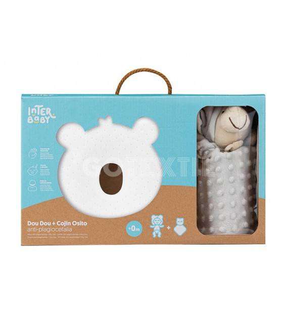 GOTEXTIL | COJÍN ANTI PLAGIOCEFALIA + DOU DOU OSITO  INTERBABY