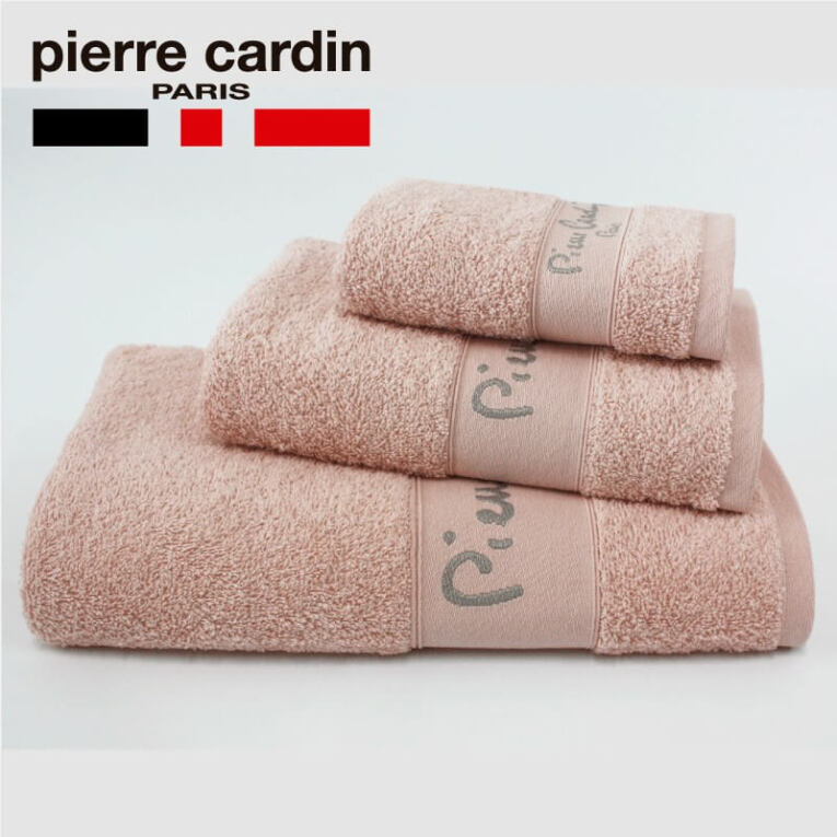 GOTEXTIL | Juego de toallas Pierre Cardín LOGO 100% algodón