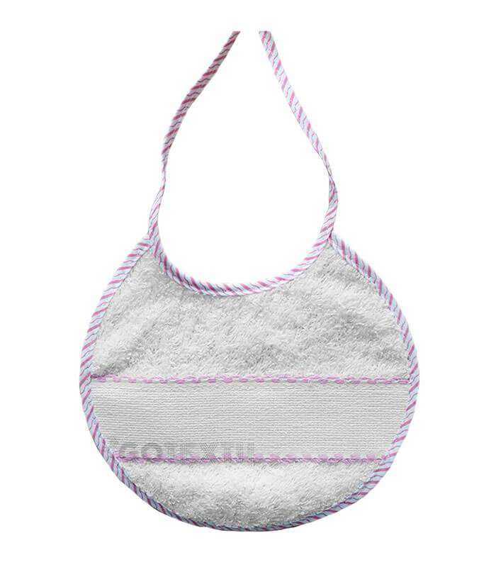 GOTEXTIL | PACK 2 BABEROS CON PANAMÁ PARA BORDAR PUNTO DE CRUZ INTERBABY 20X20cm