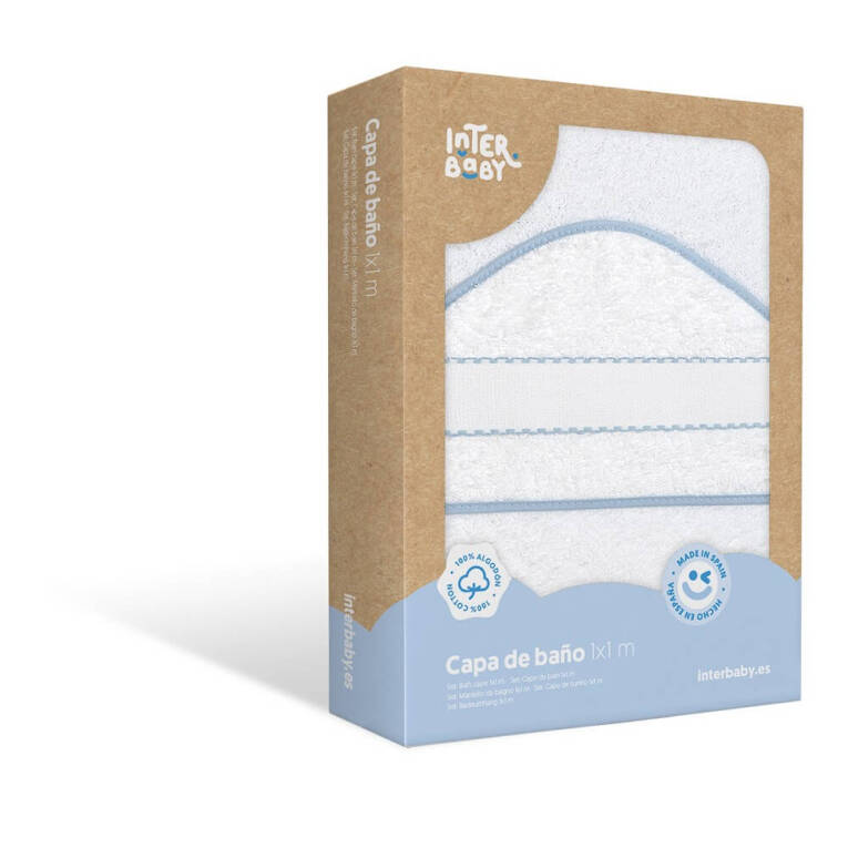 GOTEXTIL | CAPA BAÑO BEBÉ CON PANAMÁ PARA BORDAR A PUNTO DE CRUZ INTERBABY