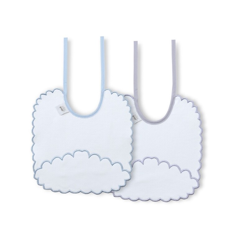 GOTEXTIL | Pack 2 Baberos Punto de Cruz Interbaby R3 Rectangulares – Suavidad y Protección Personalizable