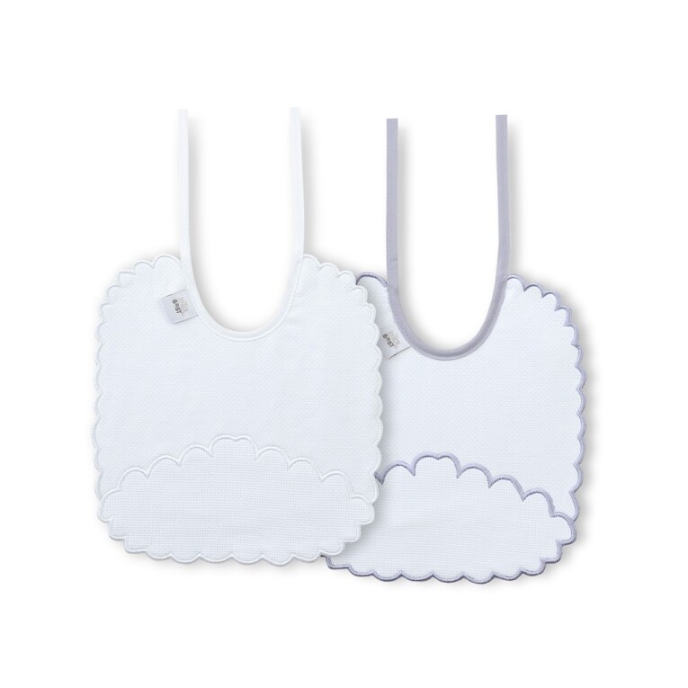 GOTEXTIL | Pack 2 Baberos Punto de Cruz Interbaby R3 Rectangulares – Suavidad y Protección Personalizable