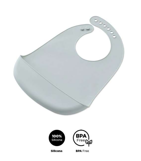 GOTEXTIL | Babero impermeable de silicona SI002 INTERBABY