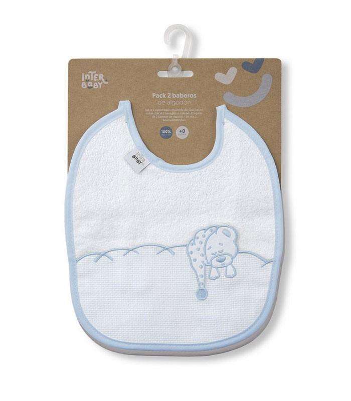 GOTEXTIL | PACK 2 BABEROS CON PANAMÁ PARA BORDAR PUNTO DE CRUZ INTERBABY R10 RECTANGULARES
