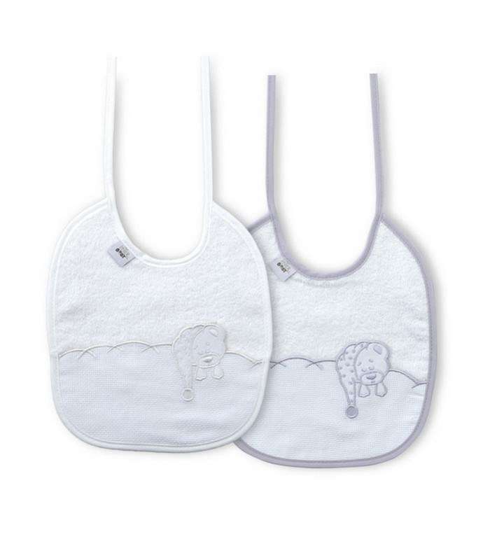 GOTEXTIL | PACK 2 BABEROS CON PANAMÁ PARA BORDAR PUNTO DE CRUZ INTERBABY R10 RECTANGULARES