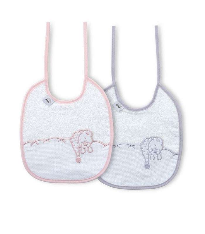 GOTEXTIL | PACK 2 BABEROS CON PANAMÁ PARA BORDAR PUNTO DE CRUZ INTERBABY R10 RECTANGULARES