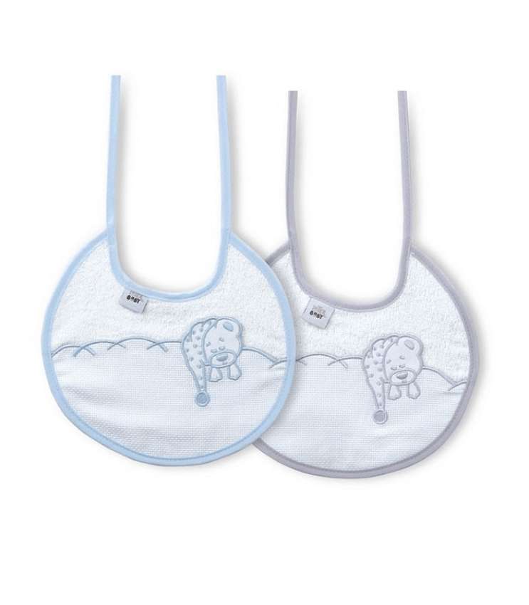GOTEXTIL | PACK 2 BABEROS CON PANAMÁ PARA BORDAR A PUNTO DE CRUZ INTERBABY R10 REDONDOS
