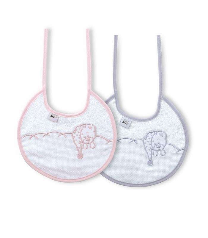 GOTEXTIL | PACK 2 BABEROS CON PANAMÁ PARA BORDAR A PUNTO DE CRUZ INTERBABY R10 REDONDOS