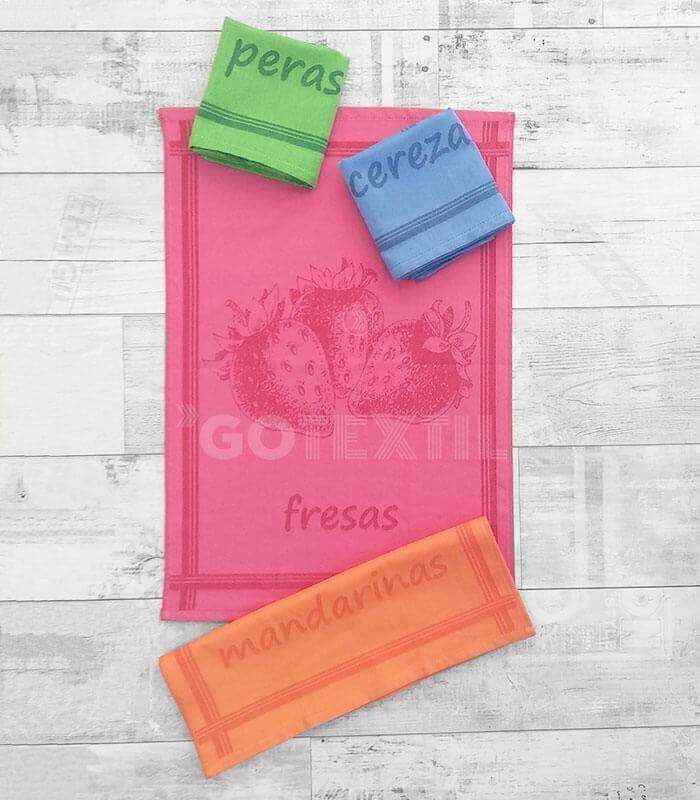 GOTEXTIL | TROVADOR | LOTE 4 PAÑOS COCINA SARGA FRUTAS 107