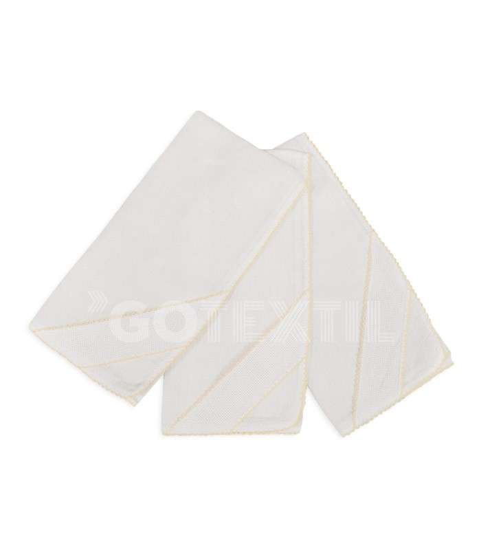 GOTEXTIL | PACK 3 GASAS BEBÉ CON PANAMÁ PARA BORDAR PUNTO CRUZ REF. 202