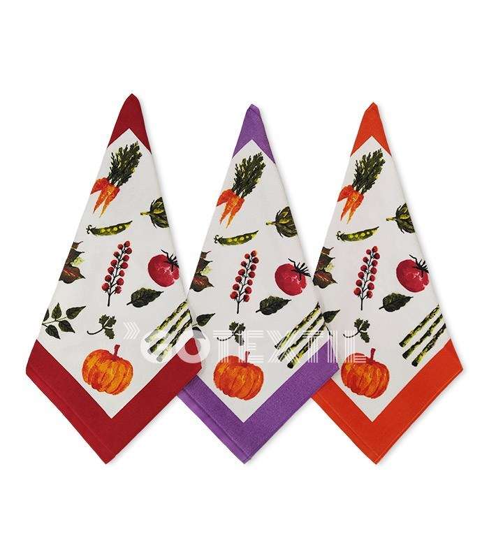 GOTEXTIL | Pakc 3 Paños de Cocina Trovador 218 PROVENZA rizo 100% algodón